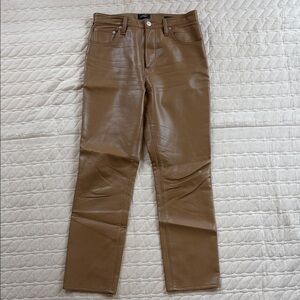 Citizens Of Humanity Jolene Leather Pants, tan/caramel, 25
